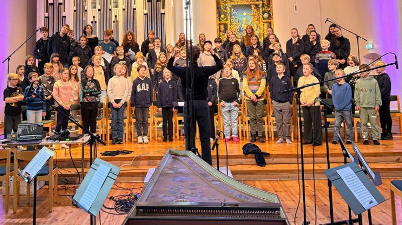 «Jul i Fridalen» ble spilt inn med Collegium Vocale midt i november. Nå er platen klar! Alle foto: Olav Frøyen Sandvik