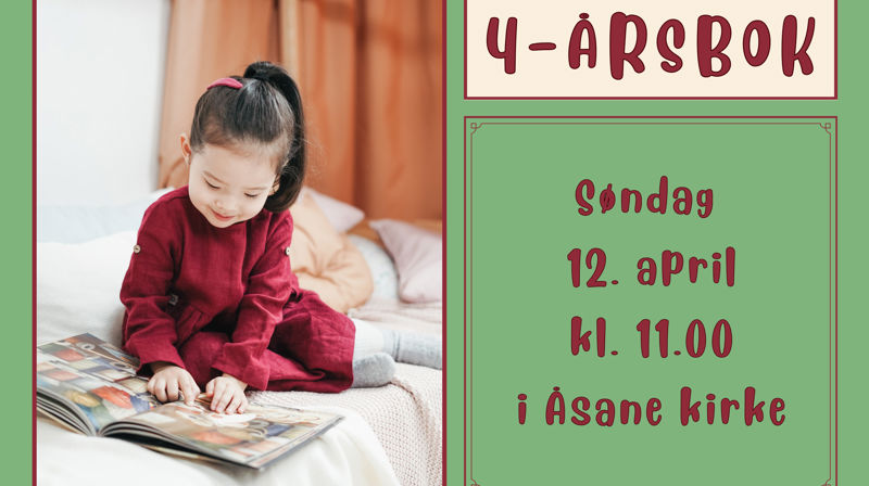 Familiegudstjeneste med 4-årsbokutdeling