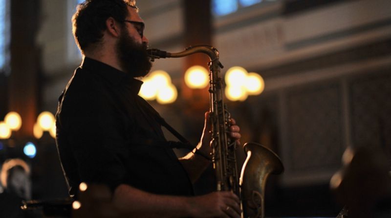 Inge Breistein på saxofon. FOTO: Gyrid Cecilie Nygaard