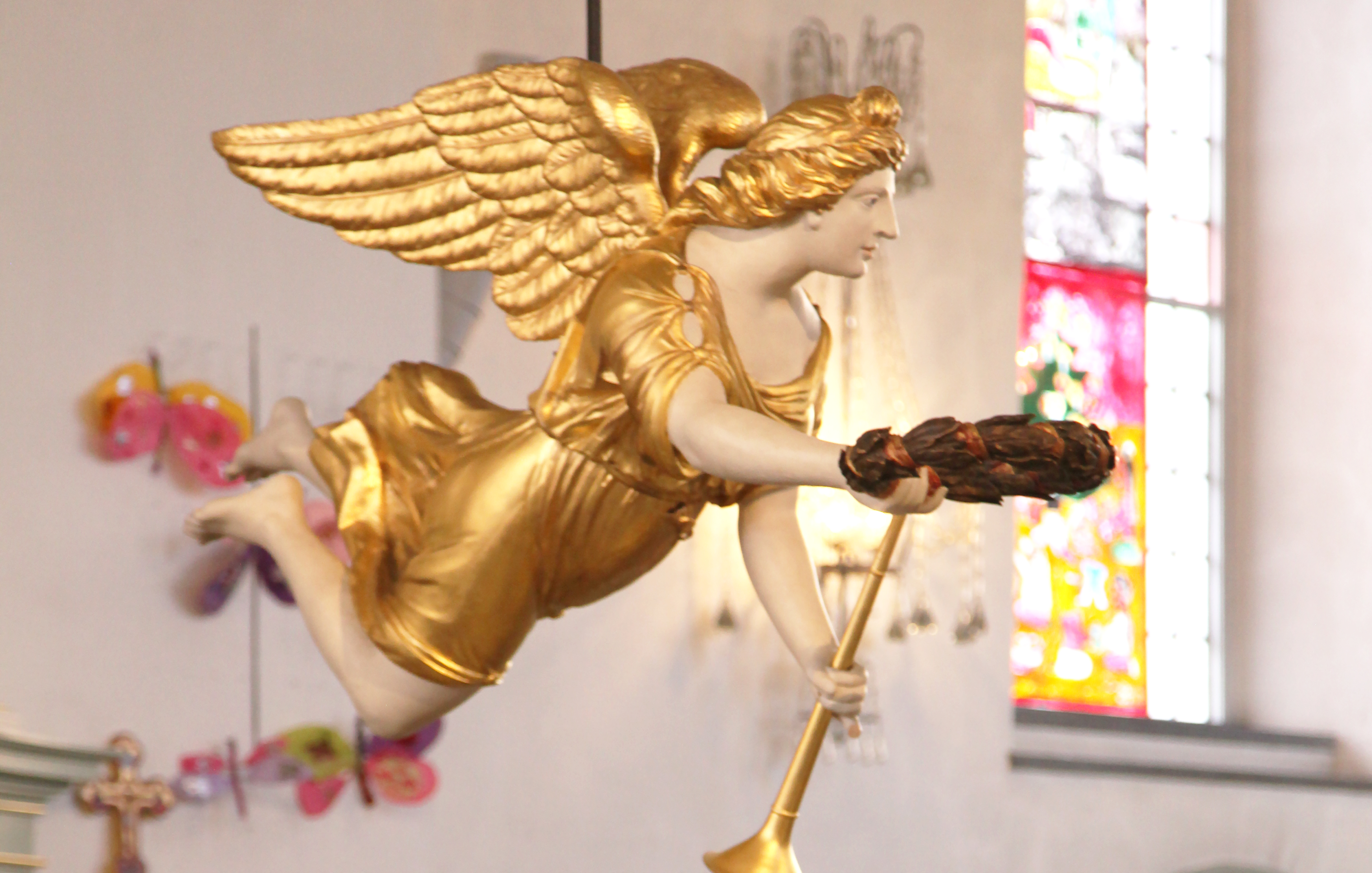 Dåpsengelen i Nykirken. 