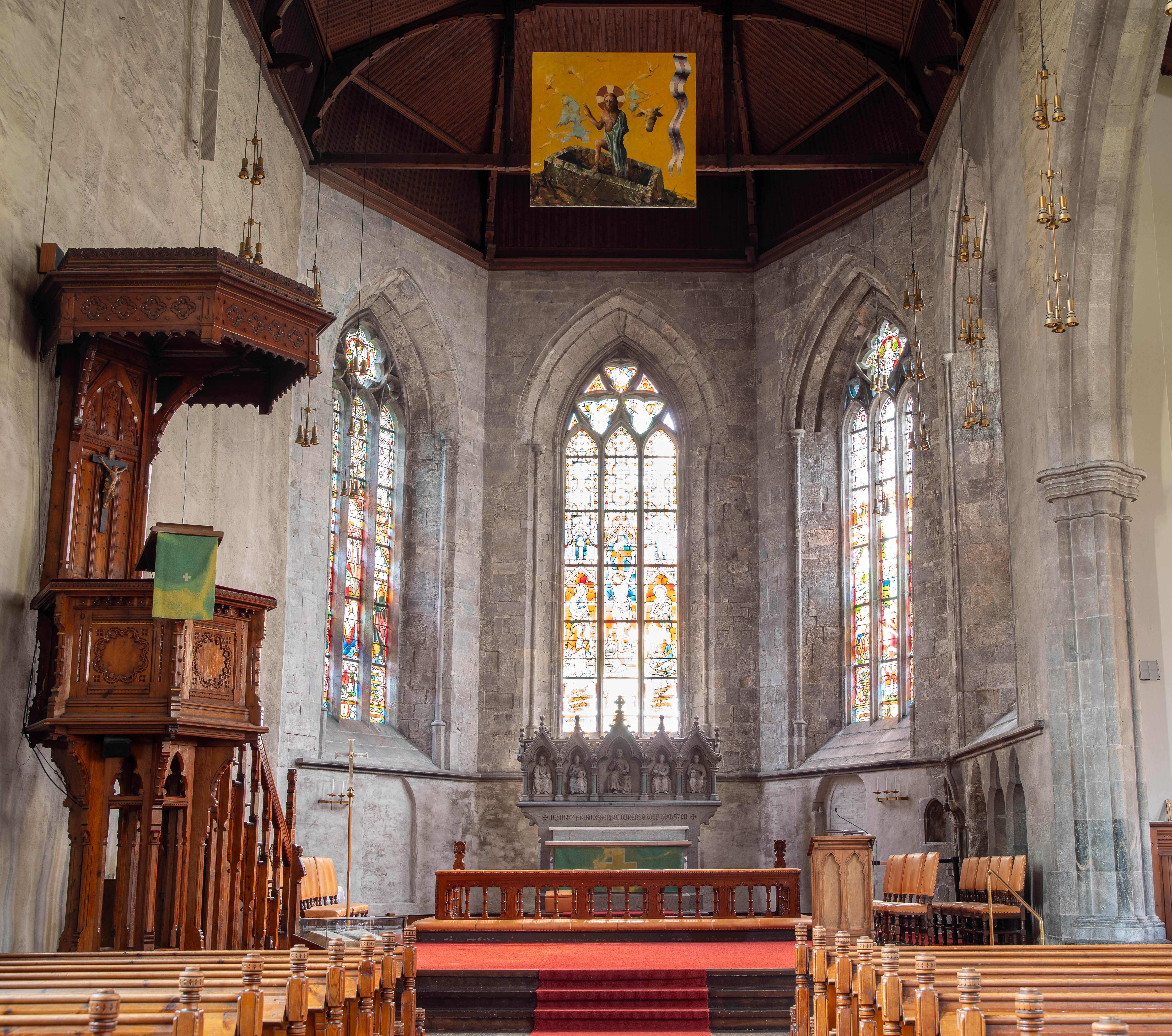 Bilde fra innsiden av Bergen domkirke
