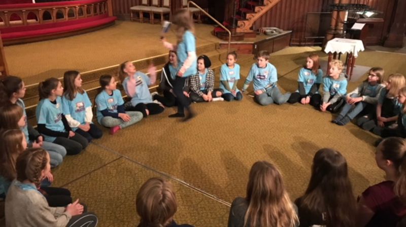 Lek under Lys Våken i Johanneskirken.