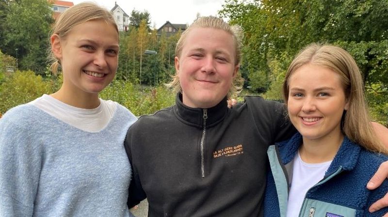 Sofia, Adrian Oscar og Marte. Foto: Astrid Dalehaug Norheim.