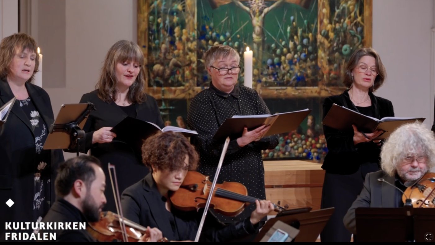Collegium Vocale Bergen og musikerne i Fridalen kirke.