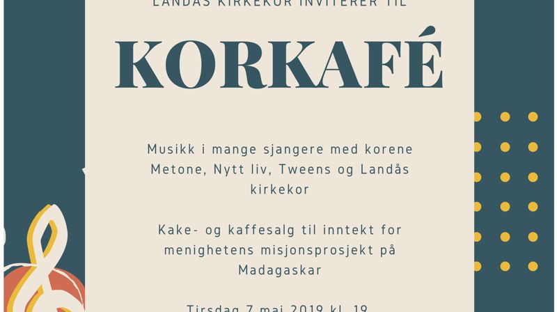 Korkafé til en god sak