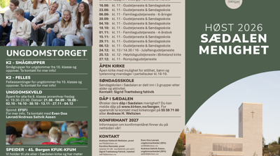 Det skjer i menigheten høsten 2026