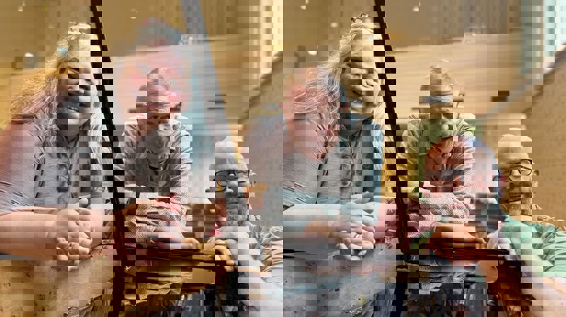 Her er gruppen som leder korkonseptet. Fra venstre Gunn Waage Austad, Terje Kleppe og Eivind Austad.