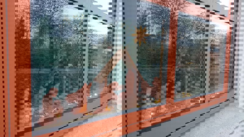 Kaffe og gløgg ved stallen