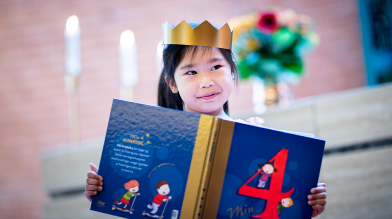 4 og 5-årssamling torsdag 4.juni og utdeling av bok i gudstjenesten 7.juni