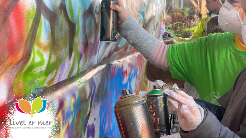 Street art for 4. klassinger