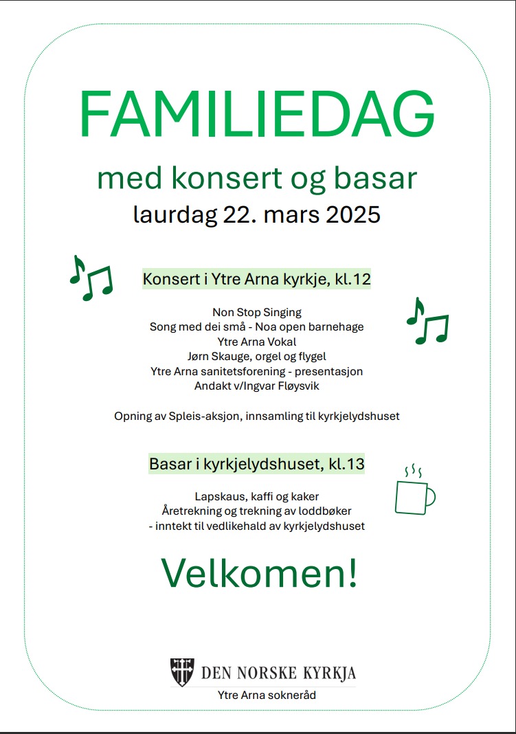 Plakat for familiedagen