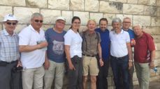 Her er hele gruppen samlet for siste gang under reisen.