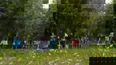 Langs Bodøelv St. Hans dagen 2021. Alle bildene er tatt av menighetspedagog Unn-Kristin Riedl Smeplass.