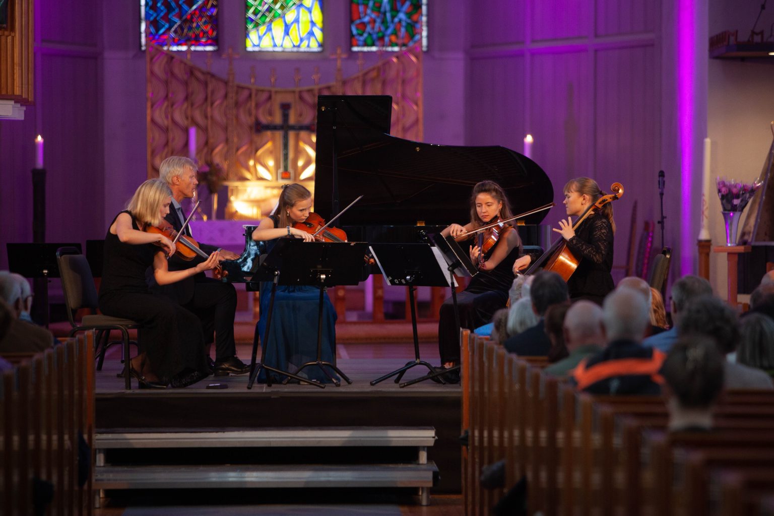 Bilde av musikere fra Spire. Fotograf: Henrik Dvergsdal.  