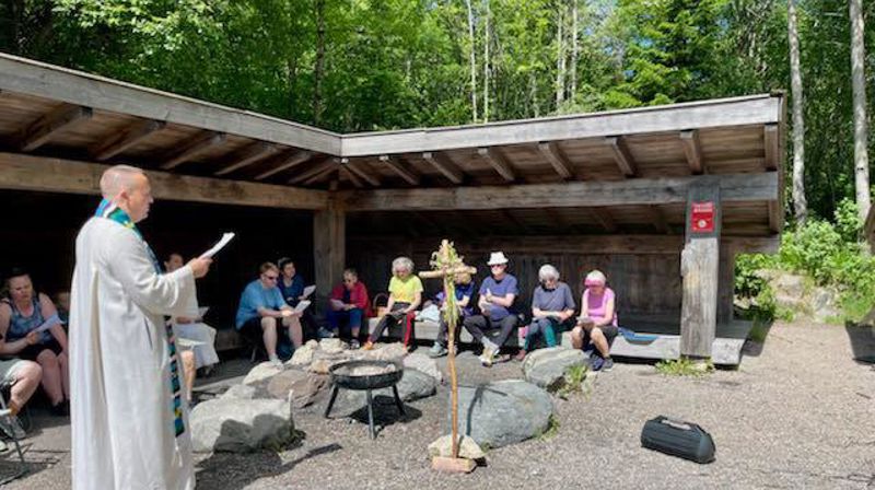 Friluftsgudstjeneste ved Blektjern