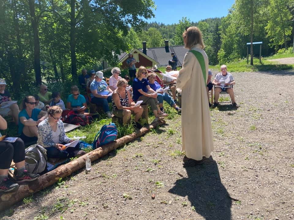 Friluftsgudstjeneste ved Blektjern