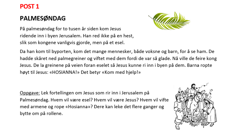 Utepåskeløype Strømsgodset kirke