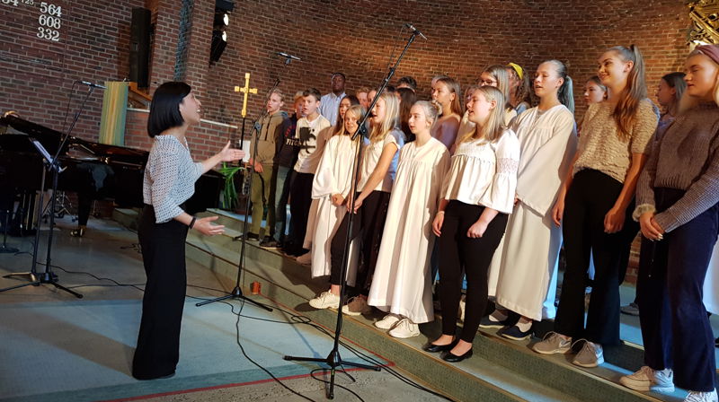 Samtalegudstjenesten med årets konfirmanter