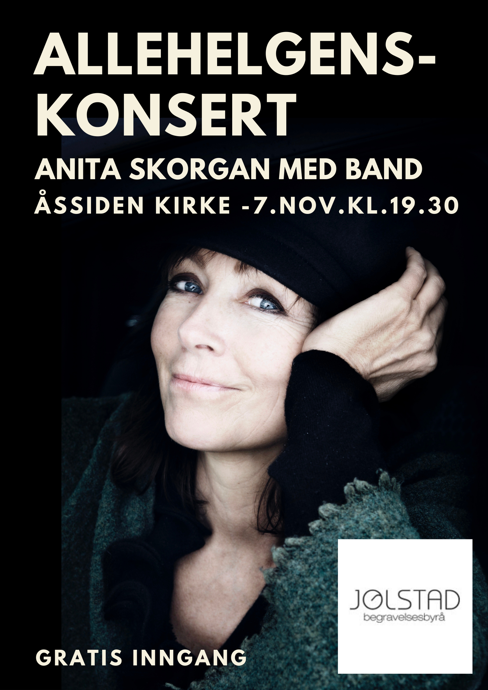 Gratis - Allehelgenskonsert med Anita Skorgan