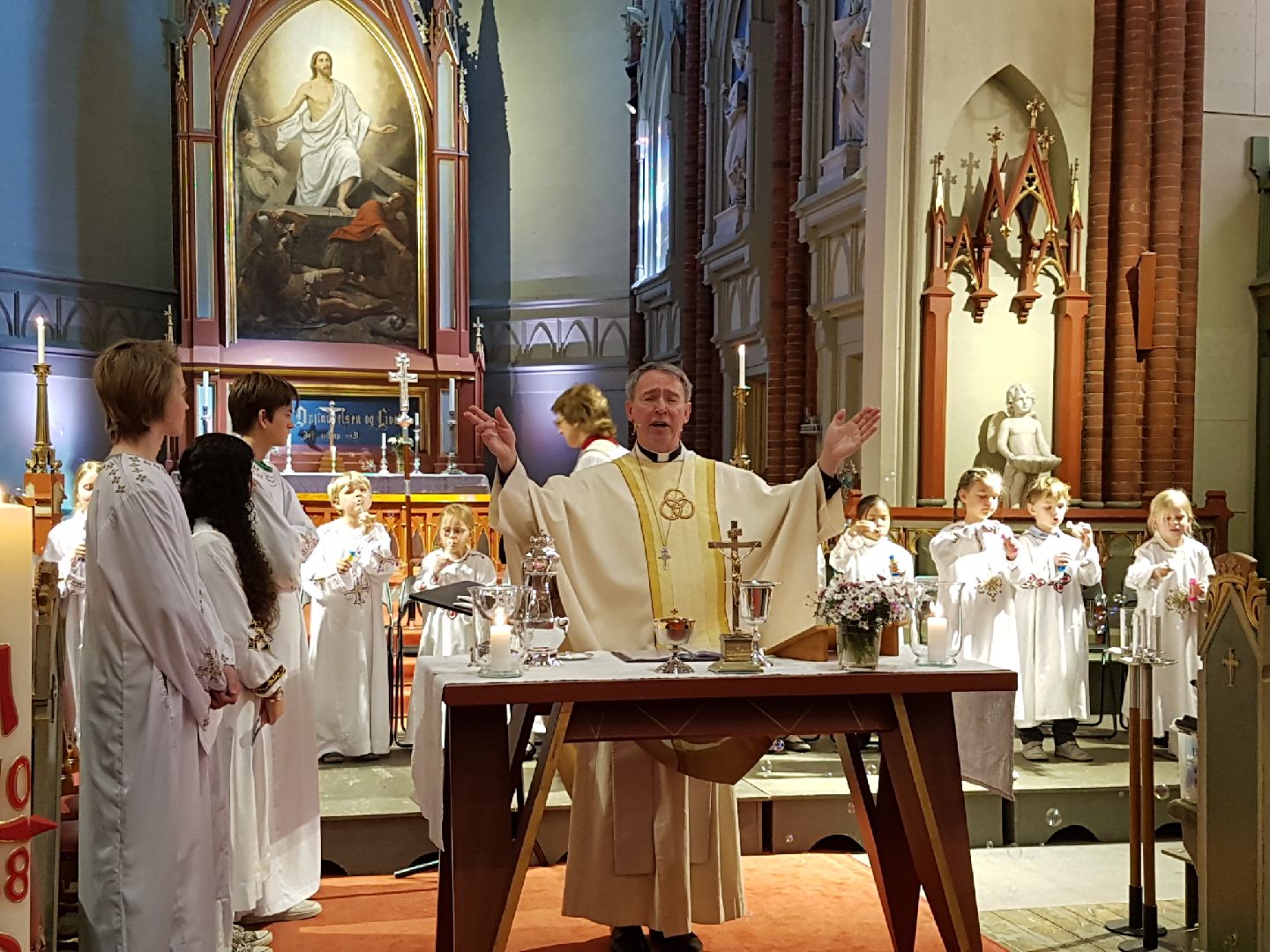 Evangelieprosesjon pinsedag 2018 i Bragernes kirke