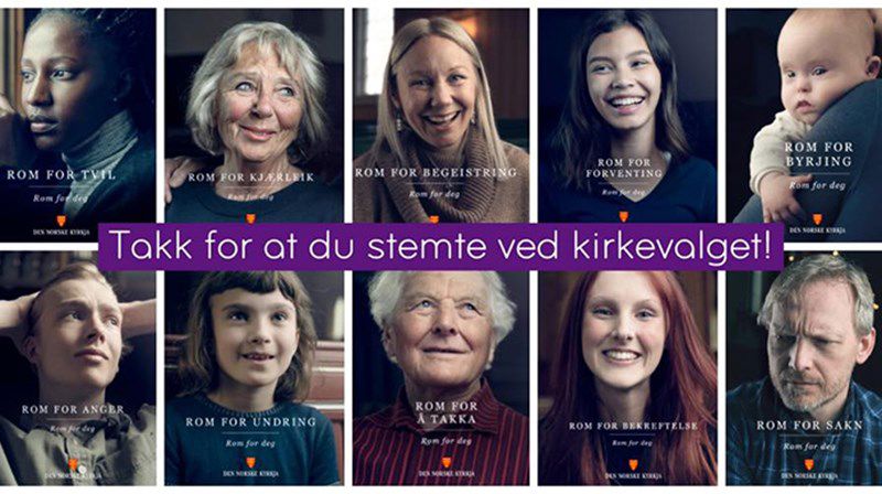 Resultat av menighetsrådsvalget 2019