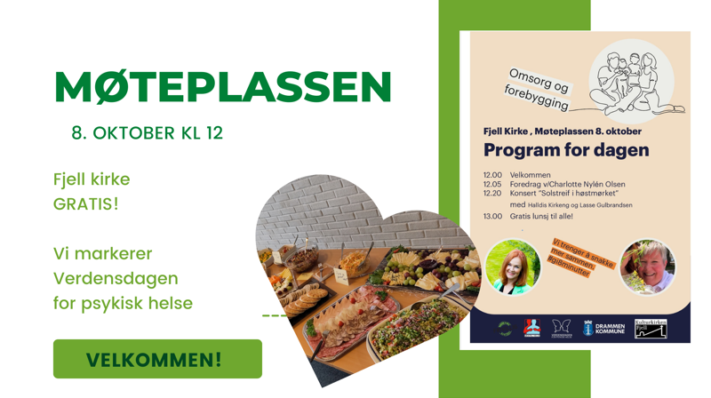 Velkommen til Møteplassen 8. oktober med fokus på Verdensdagen for psykisk helse