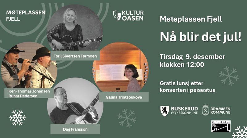 Ikke mindre enn fem artister på årets siste Møteplassen