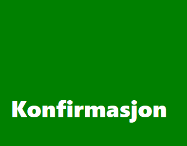 Konfirmasjon i Konnerud menighet
