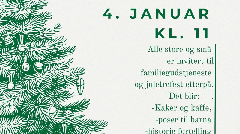 Juletrefest 4. januar!