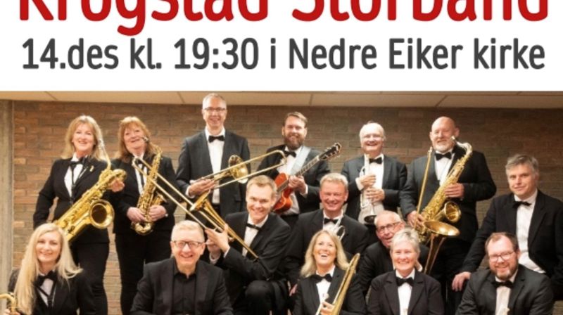 Krogstad Storband i Nedre Eiker kirke 14. desember kl. 19.30