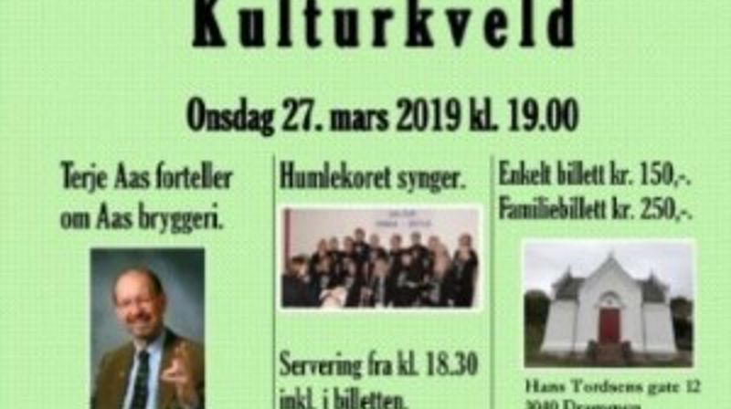 Kulturkveld i Tangen kapell 27.3.2019