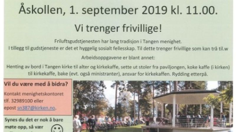 Friluftsgudstjeneste Nordbylunden