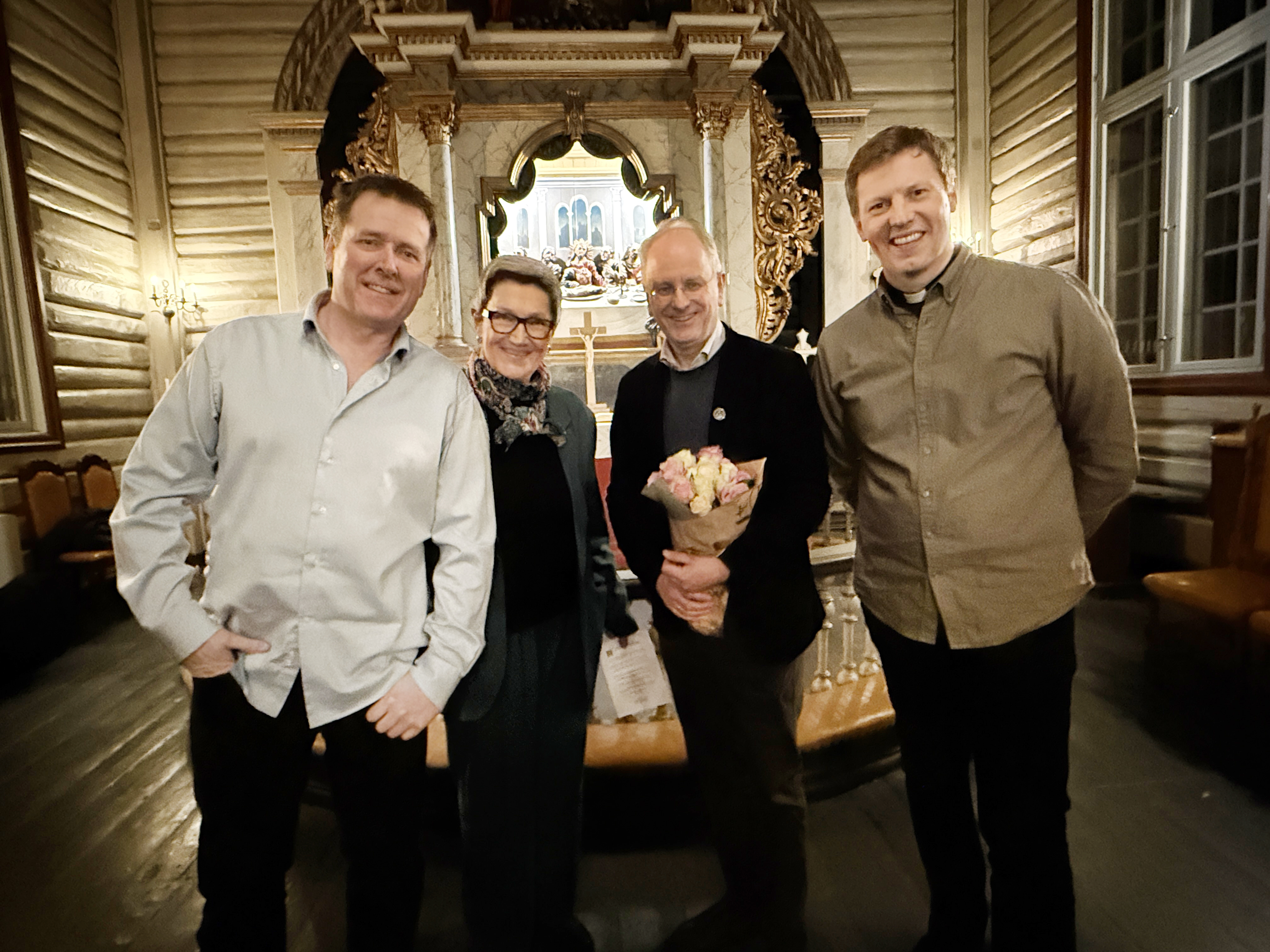 Frank Kvinge, Bente Bjerknes, Henrik Syse og Øyvind Å Remmen. Foto: R Sodeland