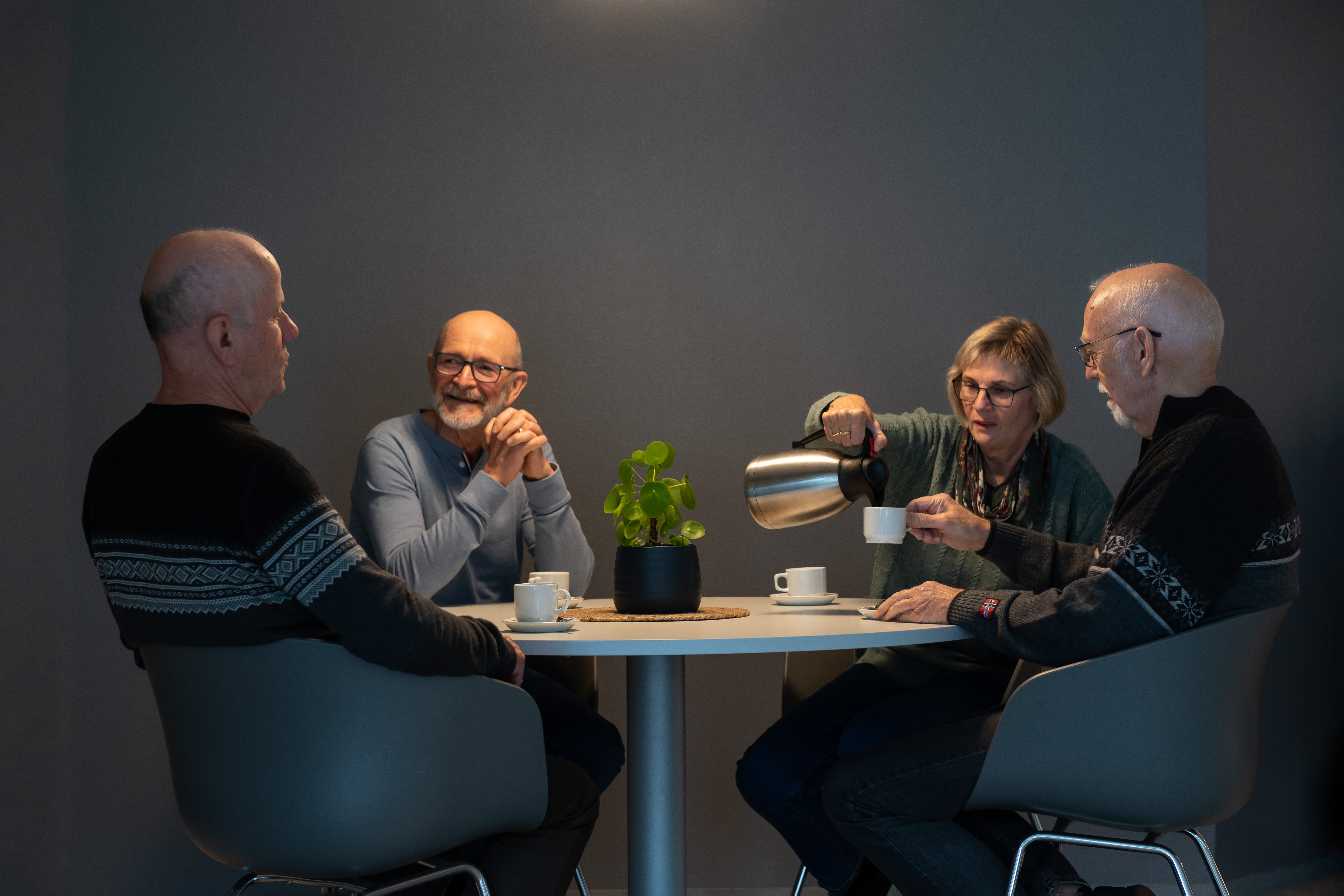 Seniorforum er ment å være et sted for å treffes, og et sted å bidra. Foto Ivar Barane