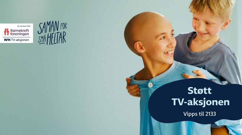 TV-aksjon for Barnekreftforeningen