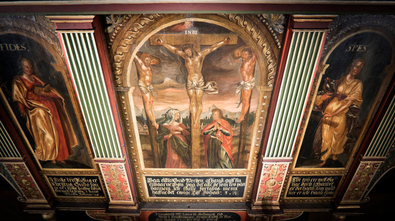 Altertavlen i Egersund Kirke. Foto Ivar Barane