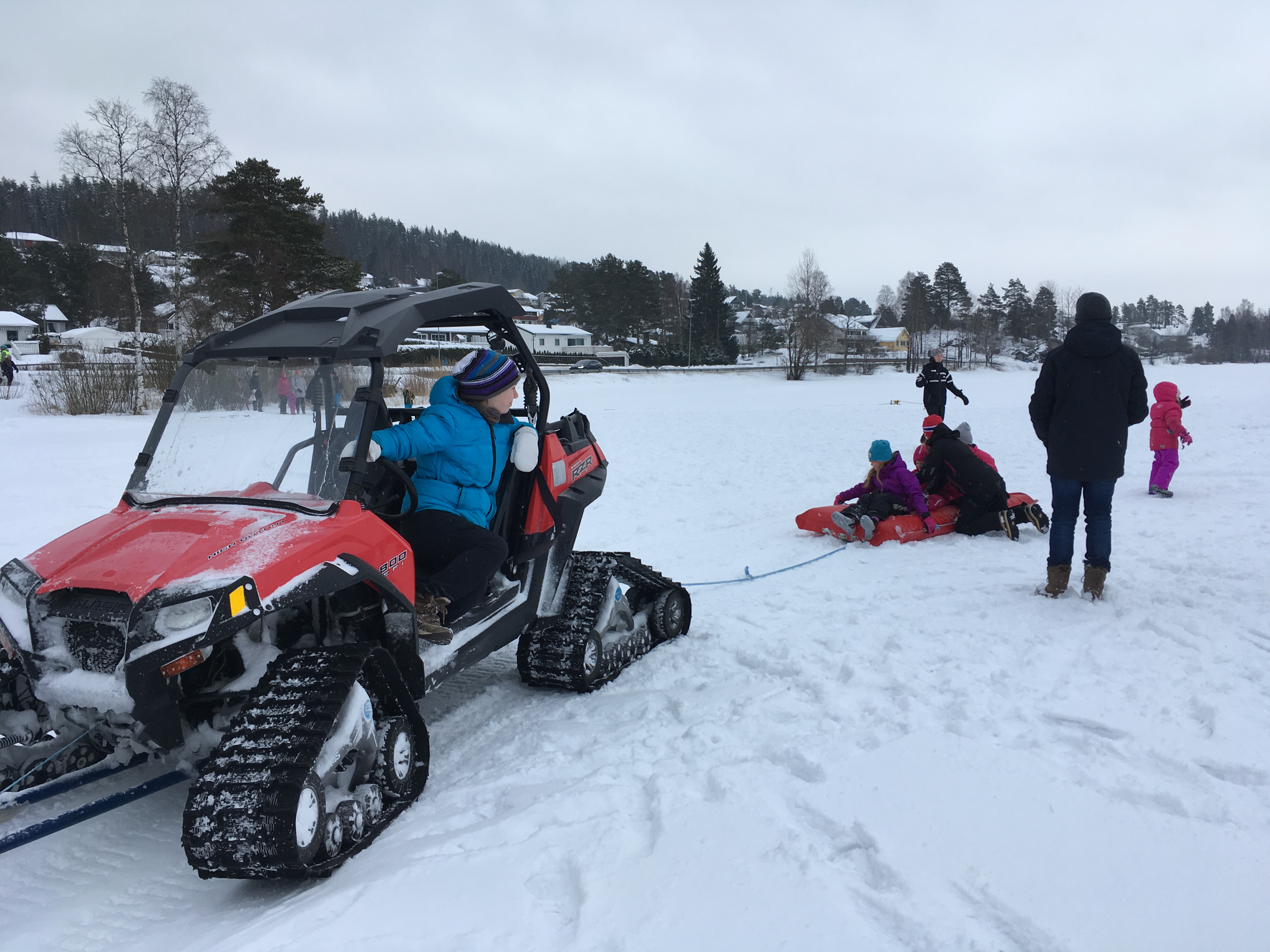 Snørekjøring på Vågvann på vinteraktivitetsdagen