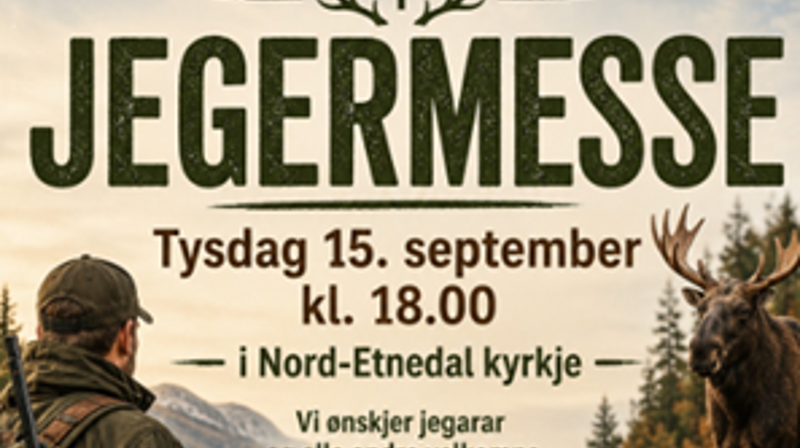 Jegermesse i Nord-Etnedal kyrkje
