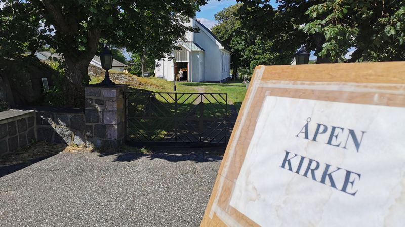 Åpen kirke på Hvasser. Foto: Kirkerådet / Den norske kirke
