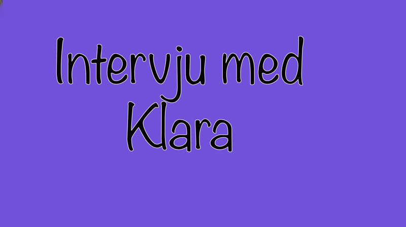 Intervju med Klara Ophaug