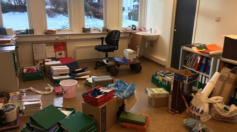 Kyrkjekontoret på flyttefot