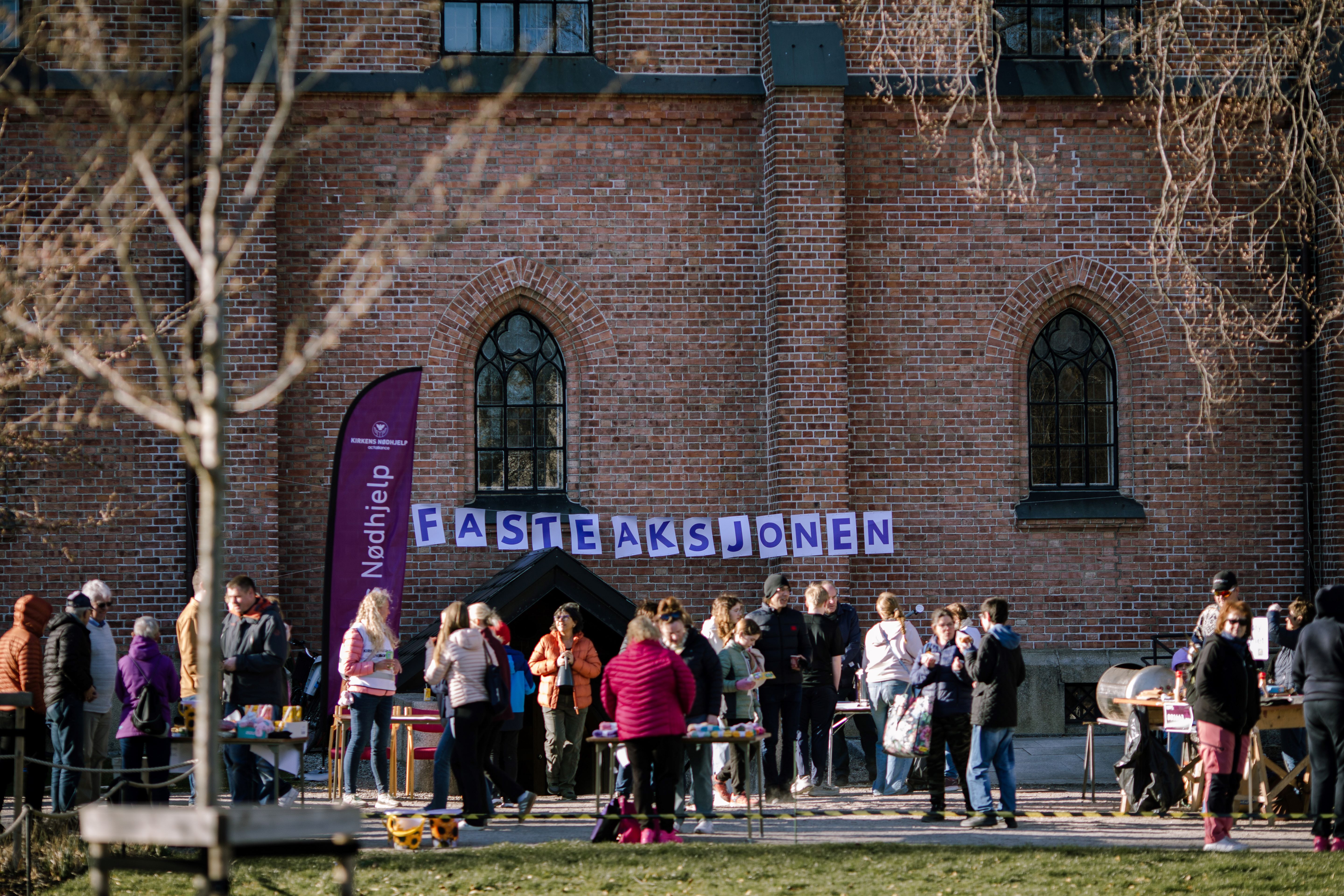 Bilde fra fasteaksjonen 2025 (FOTO: Cecilia Riis Kjeldsen)