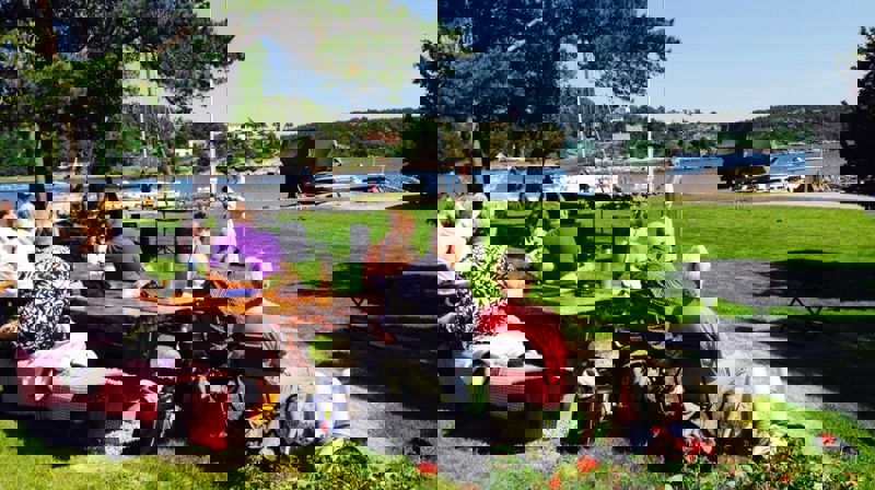 Friluftsgudstjeneste på Risholmen