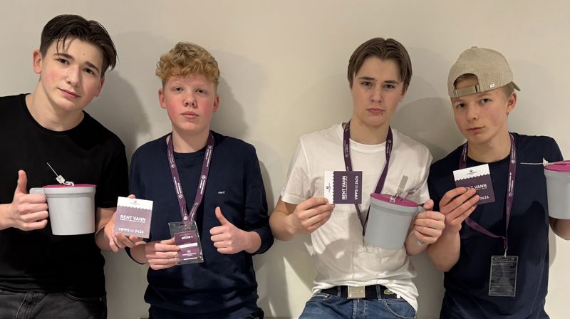 Frå venstre: Millian Nordstrand, Einar Olav Flo Giskegjerde, William Amdam og Herman Giskeødegård