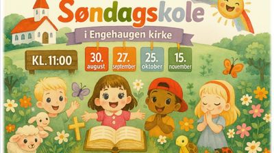 Søndagsskole i Engehaugen kirke - oppstart 30. august 2026