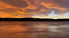 En islagt Randsfjorden gir hvilepuls å se på. Foto: Kirken i Gran/Inger S. Haug.