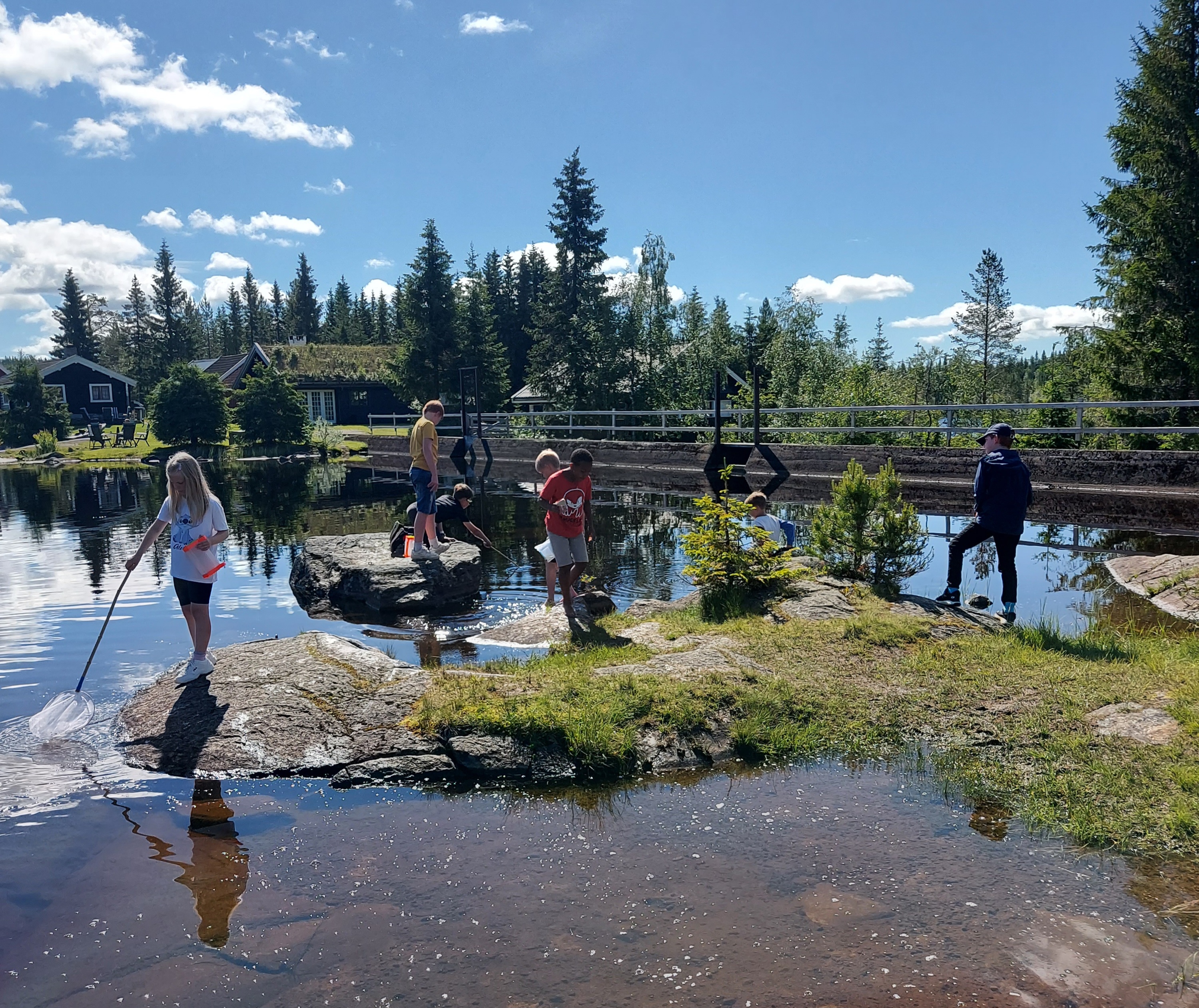 Sommerleir i samarbeid med UNG Hadeland har blitt en fin tradisjon. Her fra leir på Sagvollen sommeren 2024 (foto: Marthe S. Skeie). 