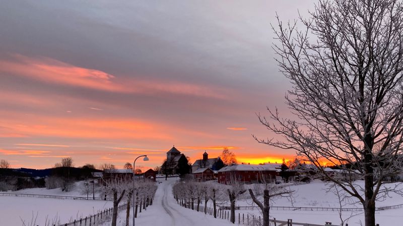 Søsterkirkene og Granavollen sett fra Pilgutua. Foto: Therese Wagle Bazard.