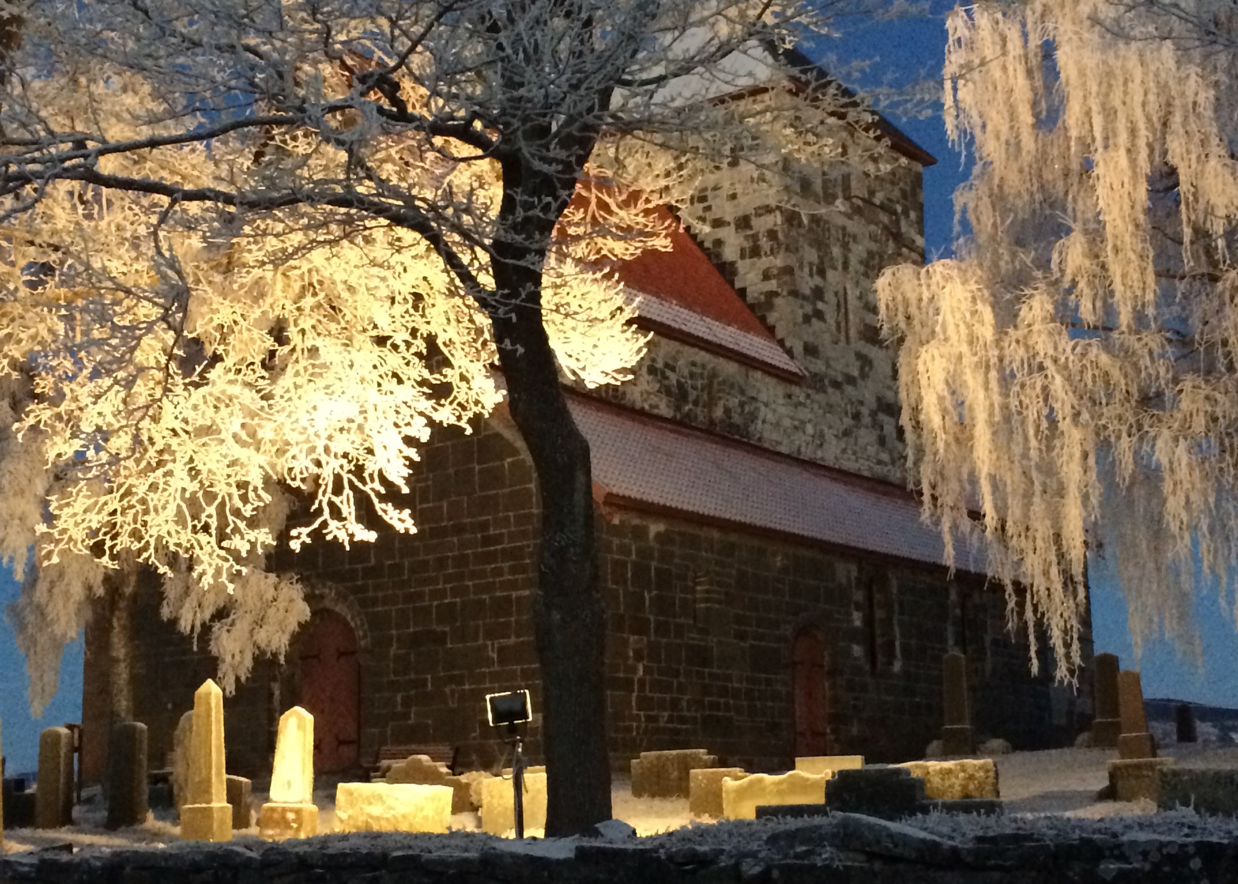 Brandbu Barnekantori har pyntet seg til jul sammen med korleder Marit Wesenberg. Foto: Hans J. Kvåle 2025. 