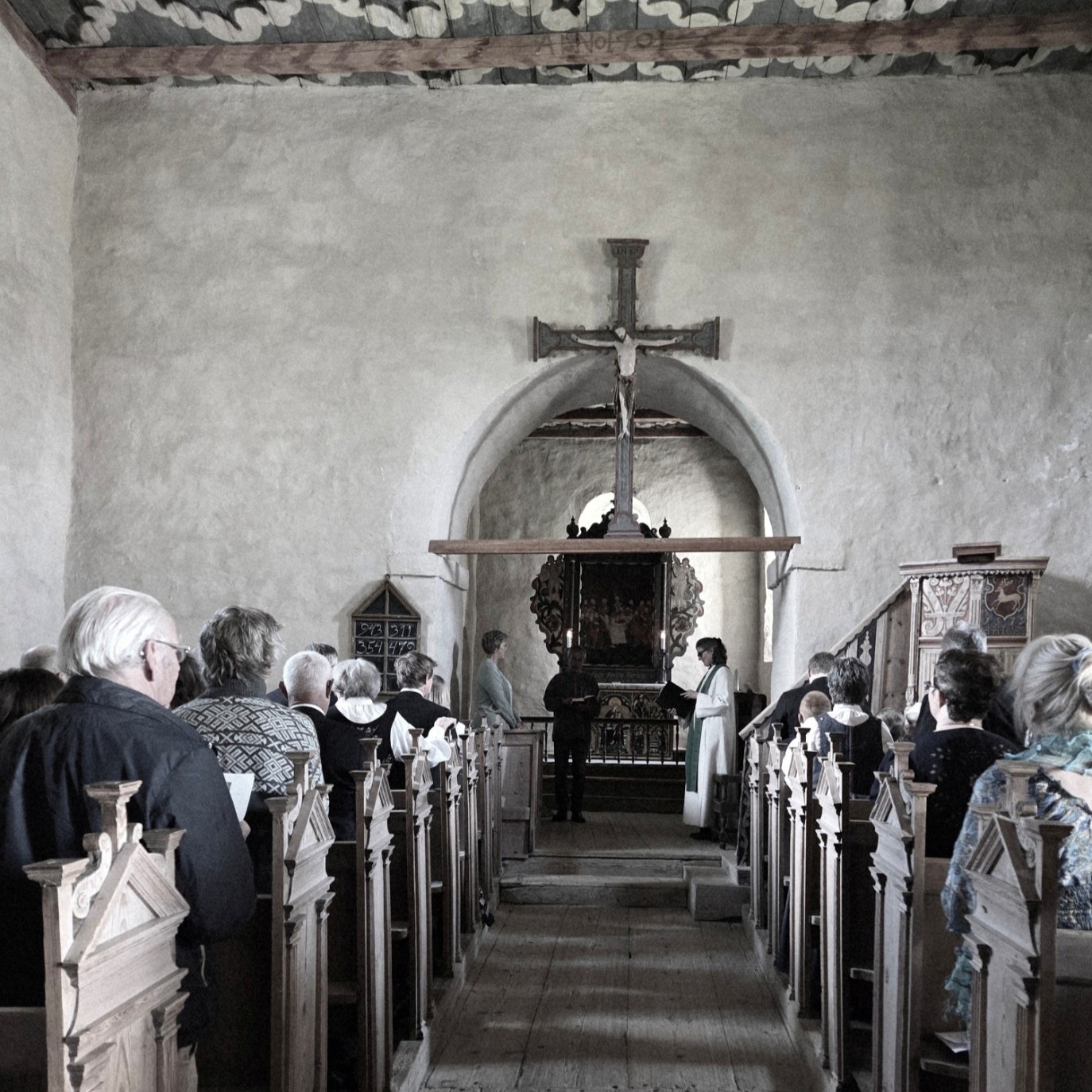 Søndag blir det gudstjeneste med barnedåp i St. Petri kirke (foto: Kirken i Gran/Jan Myrvold). 